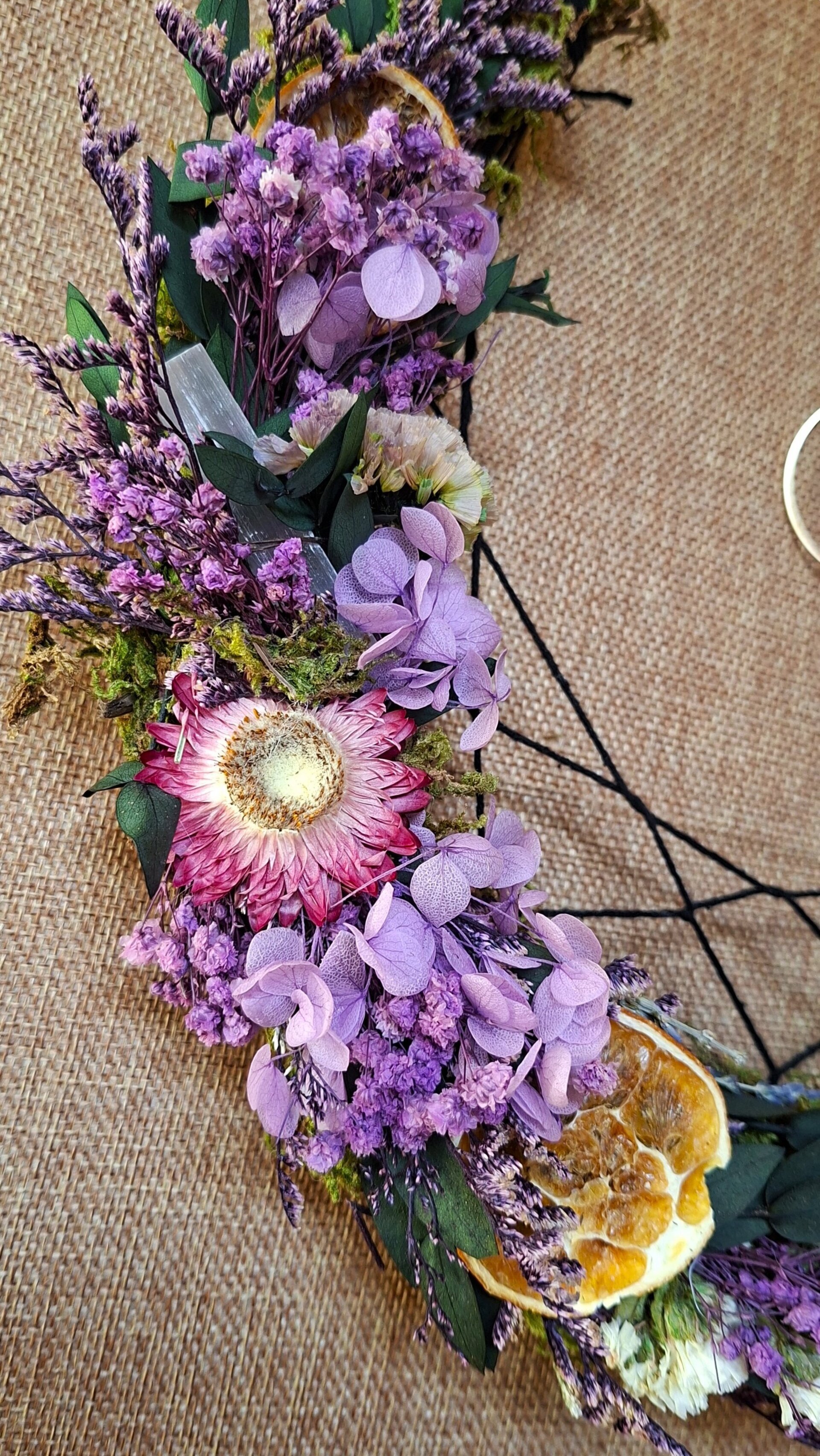 Media Luna Floral con Drusa de Amatista - 4