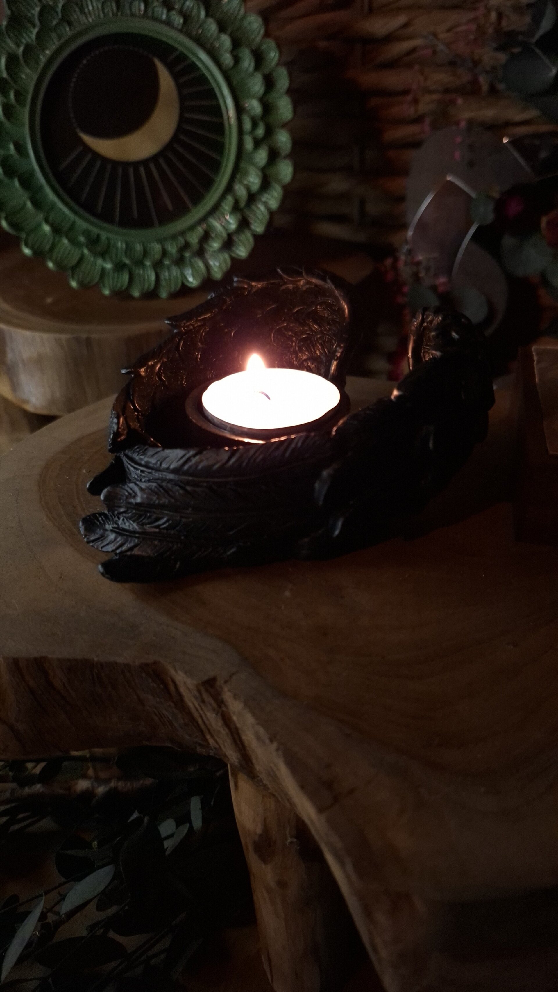 Portavelas Alas Negras - 3