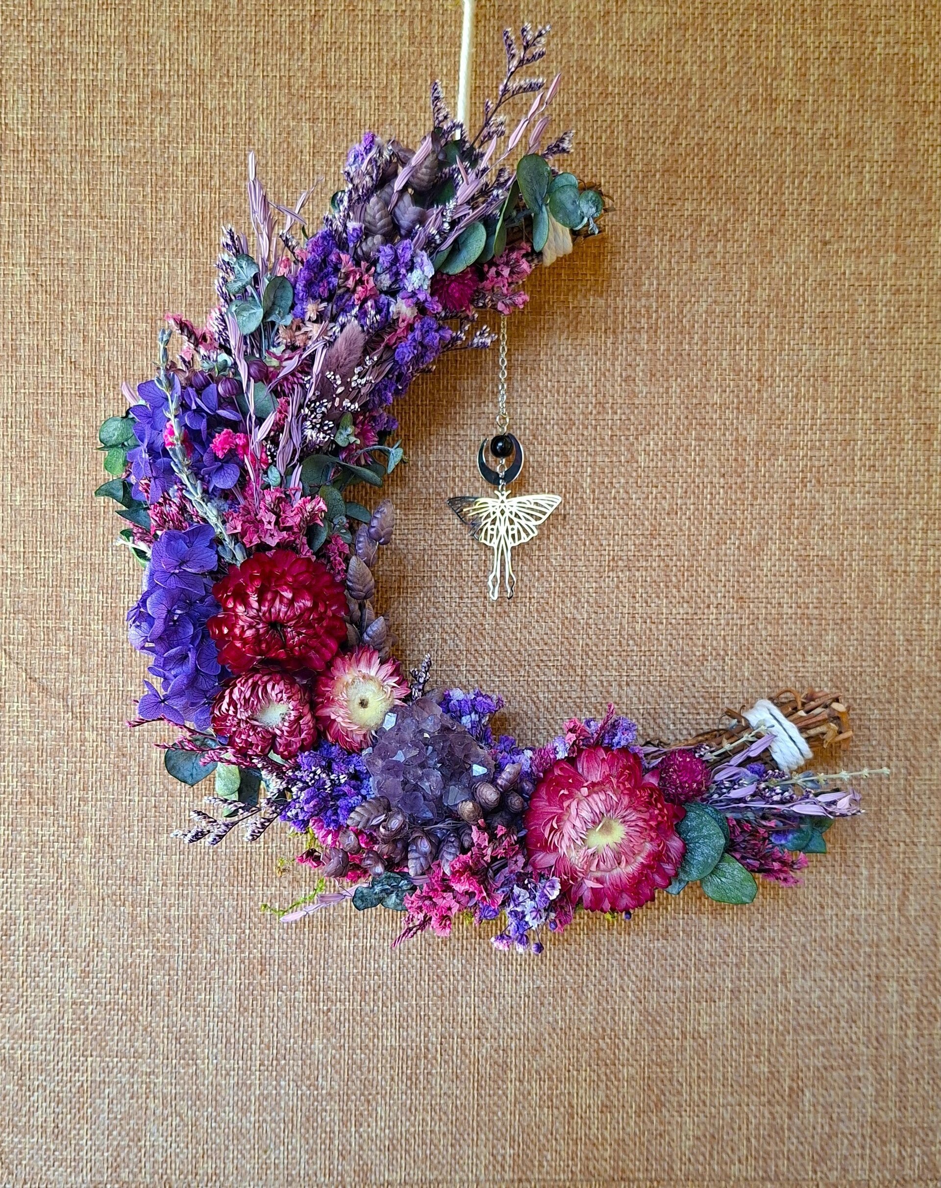 Luna Creciente Morada con Drusa de Amatisa - 4