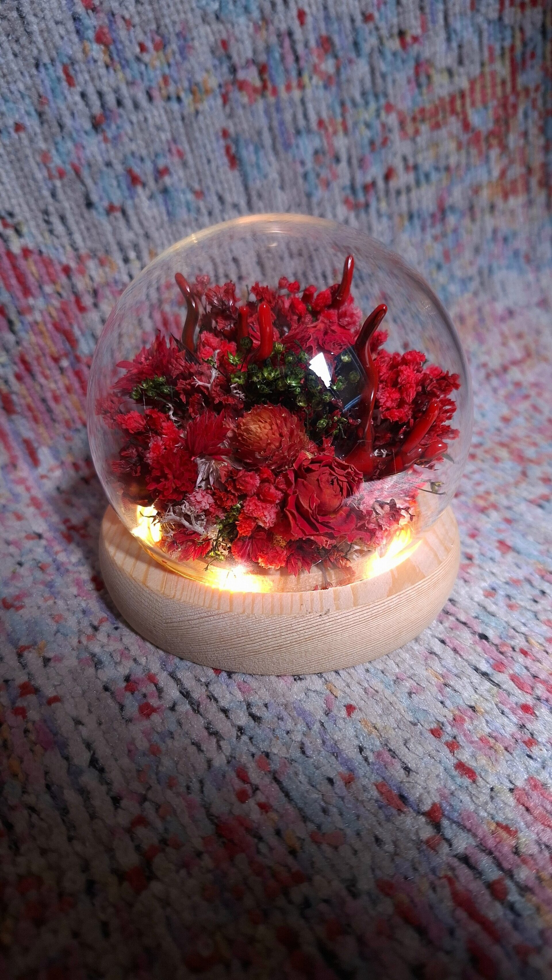 Bola de Luz Coral Rojo - 2