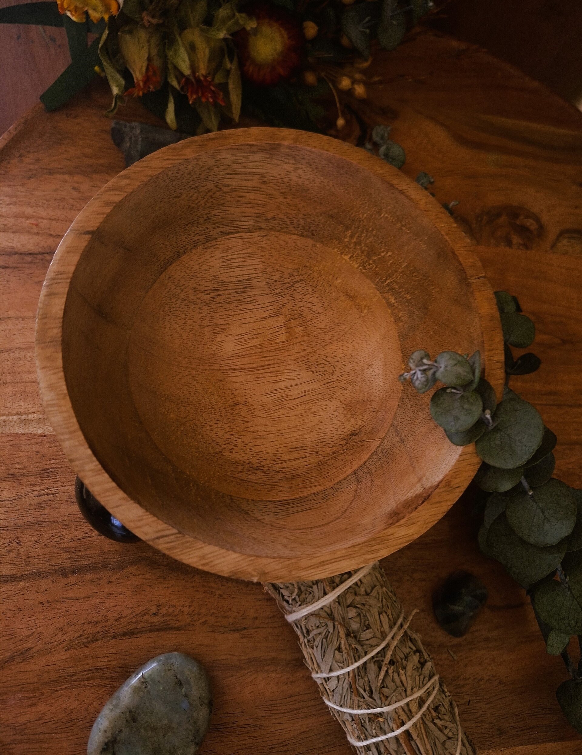 Cuenco de madera 4 elementos - 3